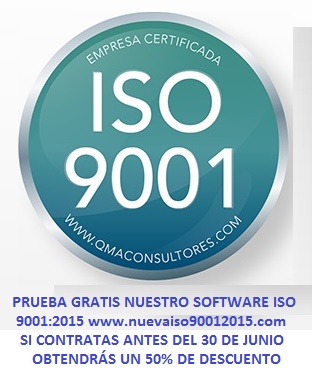 Sello ISO 9001 QMA + Software