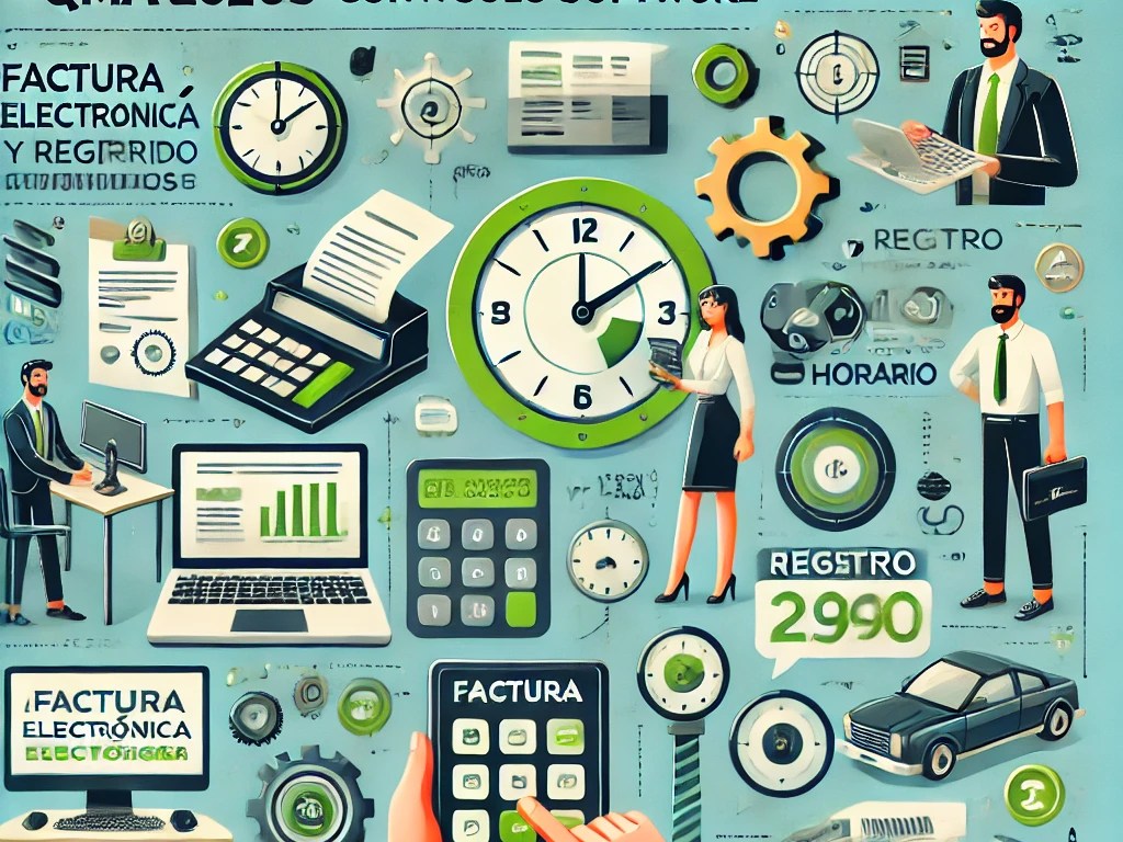 Software integrado para la facturación electrónica y el registro horario.